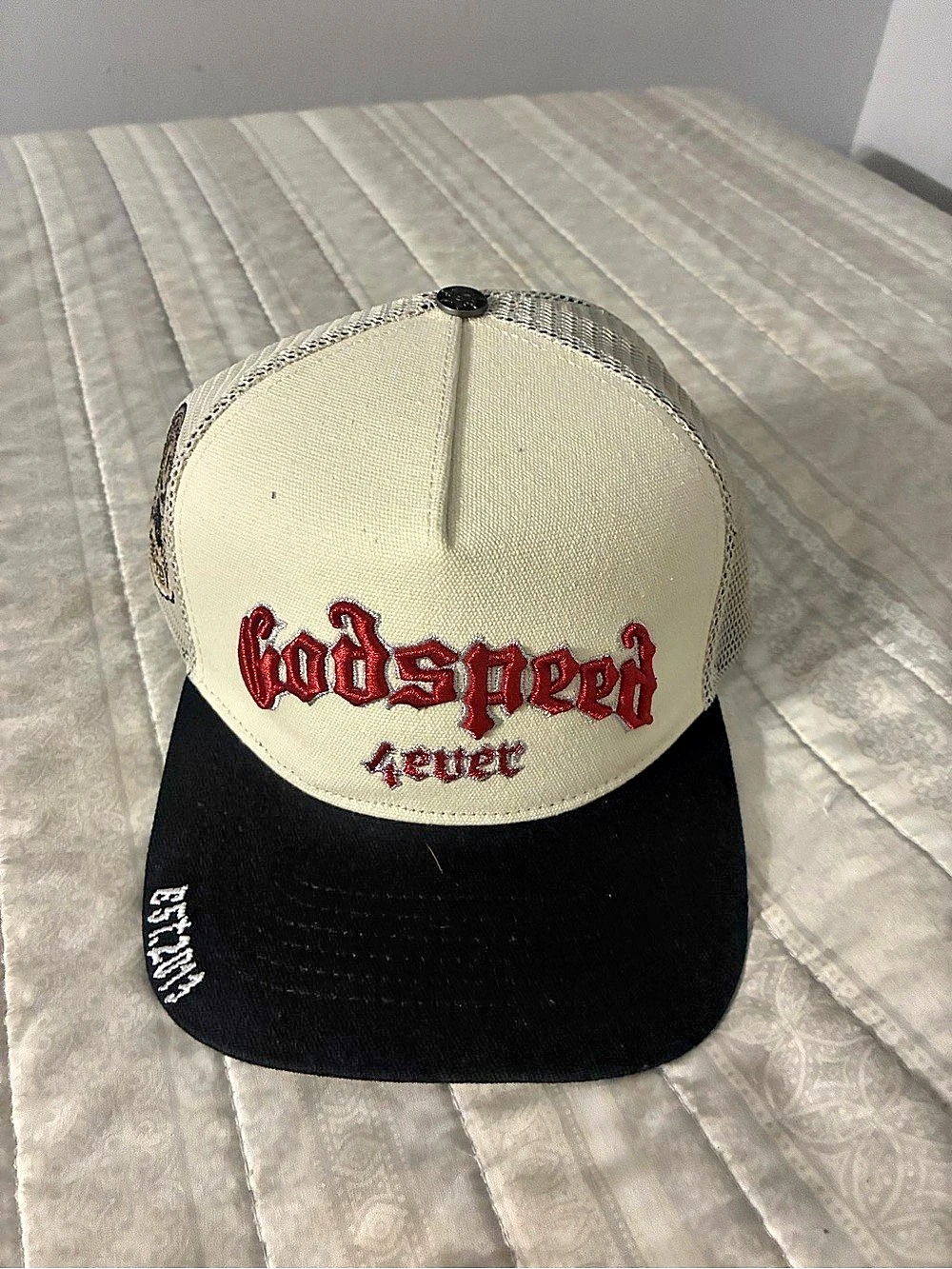 Godspeed 4ever Trucker Hat Black & Cream